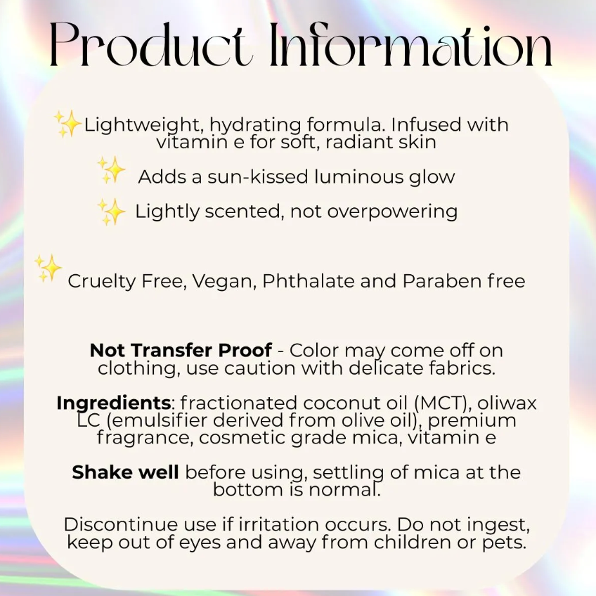 GLOW – Shimmer Body Oil