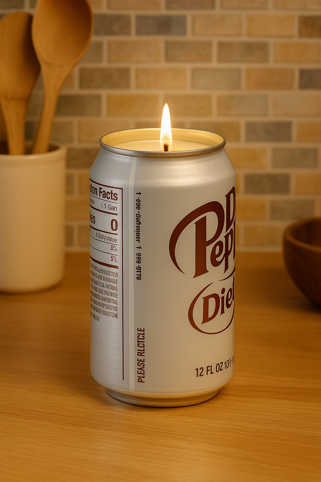 Diet Dr. Pepper Soda Can Candle
