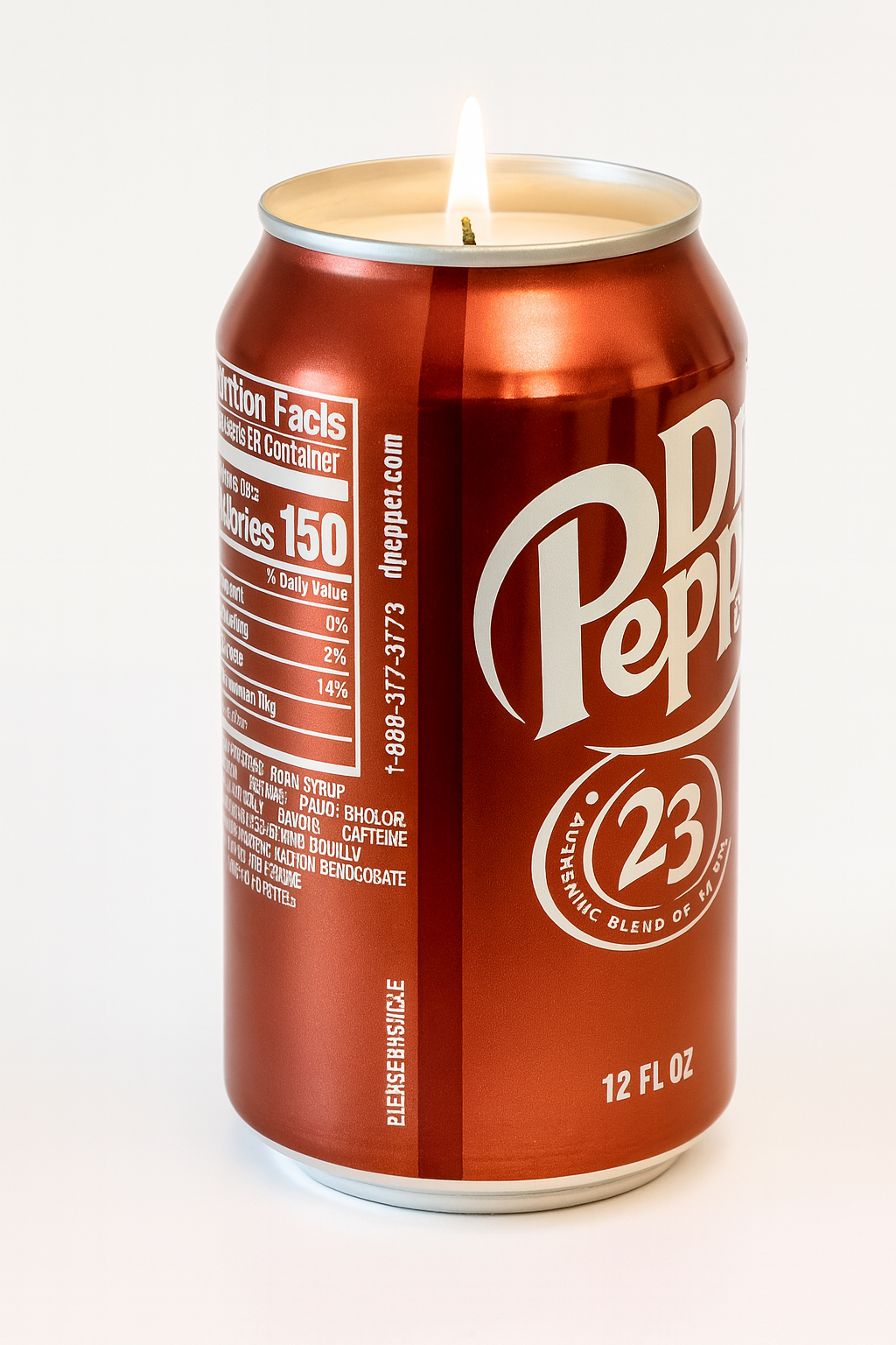 Dr. Pepper Soda Can Candle